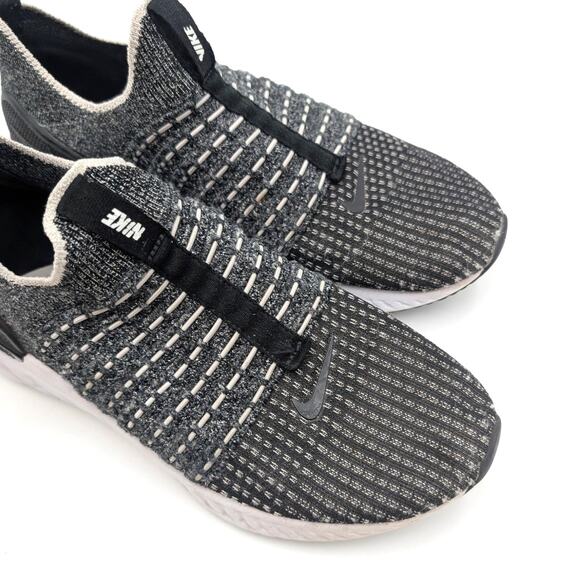 Nike Phantom Run 2 Women's Road Running Shoes Black/White Size US8.5 EU40 - Picture 8 of 9